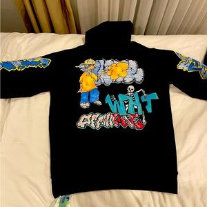 Off white black hoodie, size XL